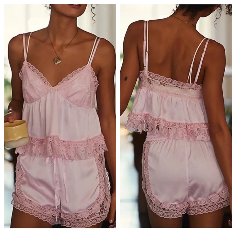 Free People U and Me Set in Candy Pink | NWT